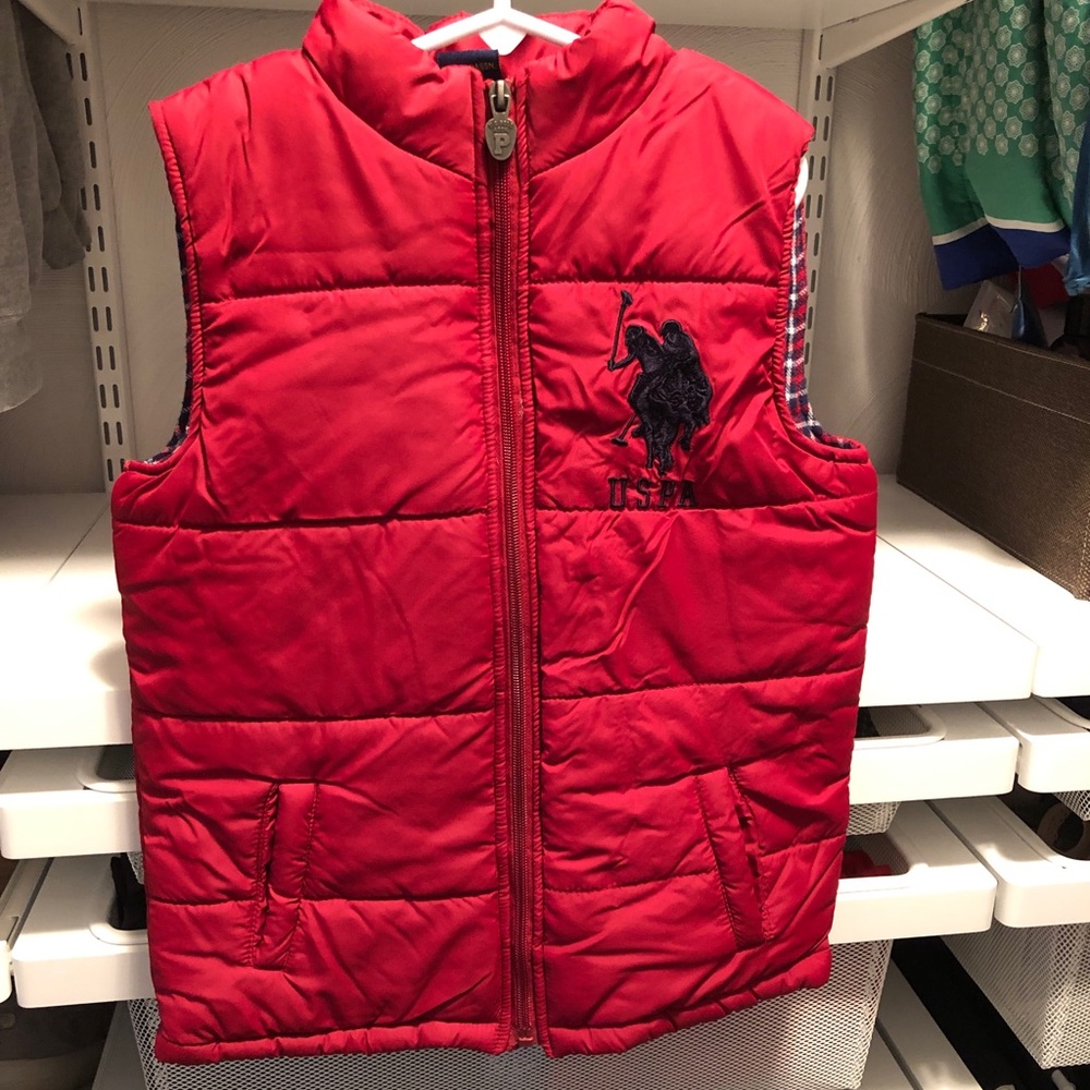 Kids Red Polo vest